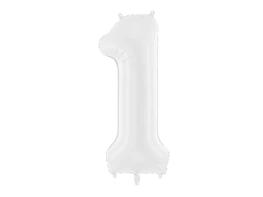 Цифра белая 1